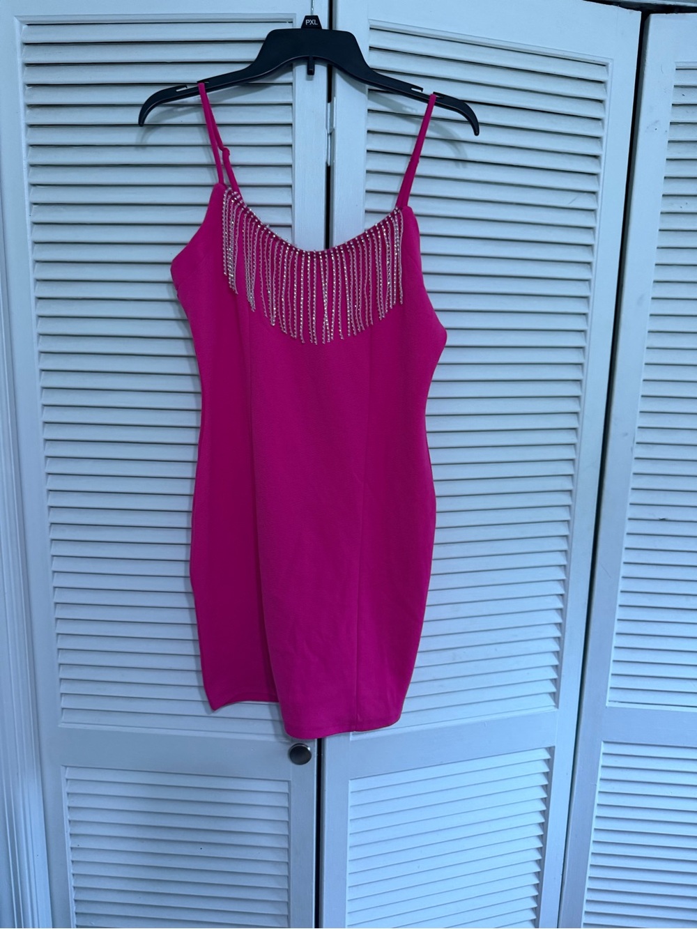 Women’s Fuchsia Beaded Fringe Cami Top